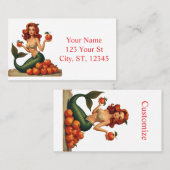 Probeer Mijn Perziken Zeemeermin Thunder_Cove Visitekaartje (Voorkant / Achterkant)