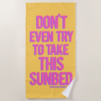Probeer niet eens deze zonnebank Beach Towel te ne Strandlaken