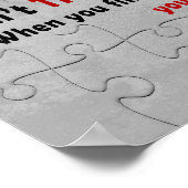 Probeer niet in te passen in ... poster (Hoek)