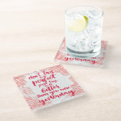 Probeer niet perfect te zijn, probeer gewoon beter glazen onderzetter (Schuin)