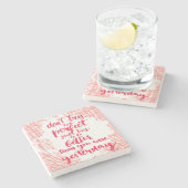 Probeer niet perfect te zijn, probeer gewoon beter stenen onderzetter (Zijkant)