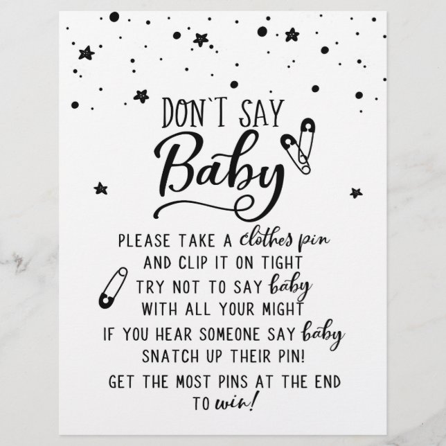 Probeer Niet Te Zeggen Baby / Niet Zeggen Baby Spe (Voorkant)