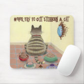 Probeer nooit een kind uit te zoeken. muismat (Met muis)