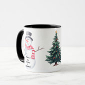 "Probeer nooit een sneeuwpop keramische Mok te bes (Voorkant links)