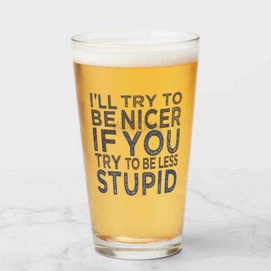 Probeer om een betere aangepaste naam te zijn glas (Voorkant gevuld)