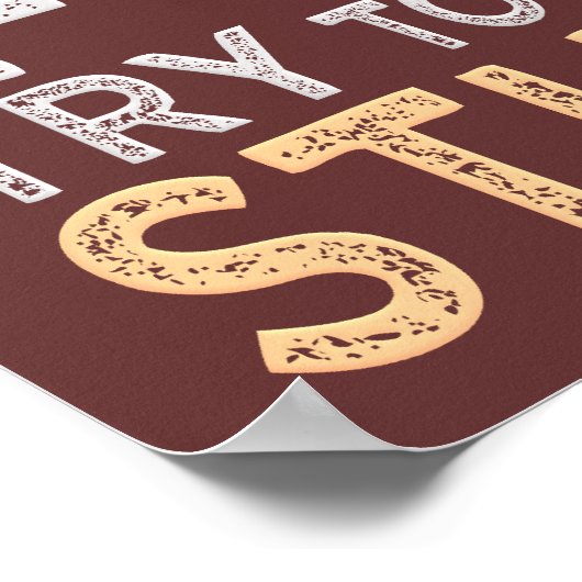 Probeer om het poster van de fijnere douanekleur t (Hoek)