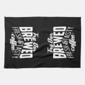 Probeer onze gebrouwde koffie en onze lekkere koff theedoek (Horizontaal)