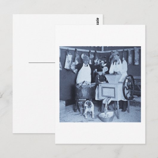 Probeer onze worst! Je krijgt wat je ons ziet make Briefkaart (Voorkant / Achterkant)