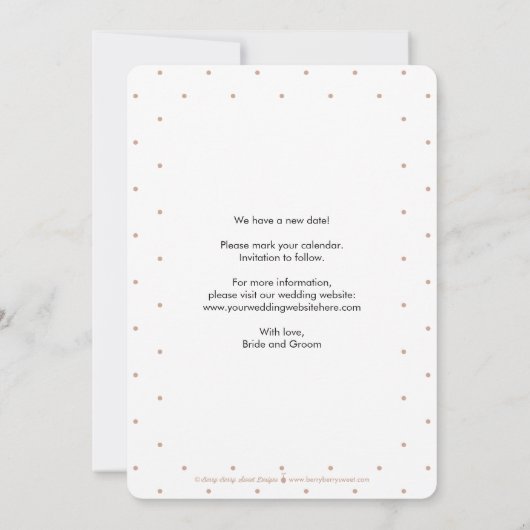 Probeer opnieuw bewerkbare kleur Opslaan Datum Kaa Bedankkaart (Achterkant)