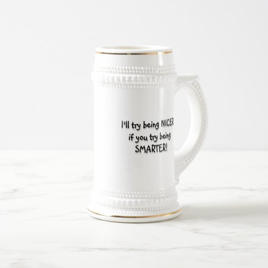 Probeer Smarter te zijn! Bierpul (Voorkant rechts)