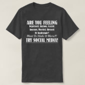 PROBEER SOCIALE MEDIA T-SHIRT (Design voorkant)