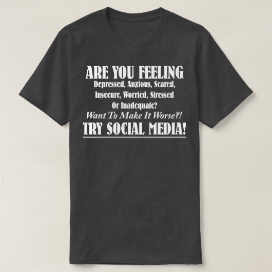 PROBEER SOCIALE MEDIA T-SHIRT (Design voorkant)