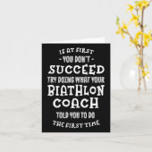 Probeer te doen wat je biatloncoach je grappig ver kaart (Gele Bloem)