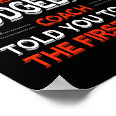 Probeer te doen wat je Dodgeball-coach je zei: Mot Poster (Hoek)