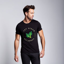 Probeer Vegan deze januari T-Shirt