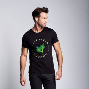 Probeer Vegan deze januari T-Shirt