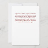 Probeer volgend jaar harder Naughty Rude Santa Han Feestdagenkaart (Achterkant)