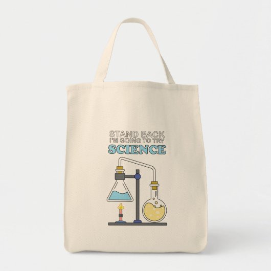 Probeer Wetenschap Tote Bag (Voorkant)