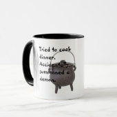 Probeerde te koken Diner per ongeluk opgeroepen ee Mok (Voorkant links)