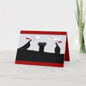 Proberen de Kerstman te vangen Feestdagen Kaart (Voorkant)