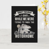 Proberen de Motorhome Funny RV te parkeren Kaart (Gele Bloem)