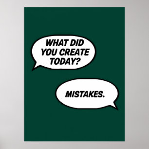 Proberen en falen Poster - Grappige Schepper Wall