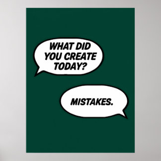Proberen en falen Poster - Grappige Schepper Wall