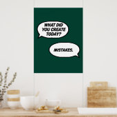 Proberen en falen Poster - Grappige Schepper Wall (Keuken)