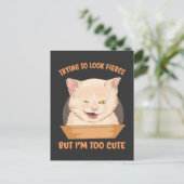 Proberen er heftig uit te zien, maar ik ben te sch briefkaart (Staand voorkant)