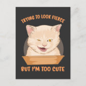 Proberen er heftig uit te zien, maar ik ben te sch briefkaart (Voorkant)