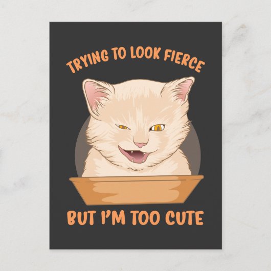 Proberen er heftig uit te zien, maar ik ben te sch briefkaart (Voorkant)