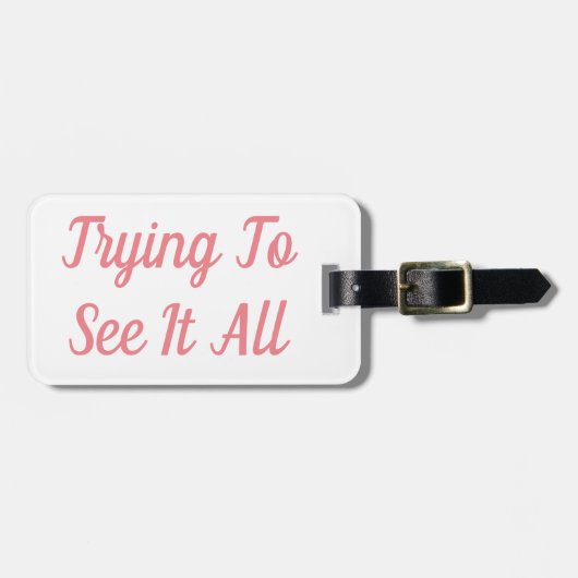 Proberen om het allemaal Bagagelabel te zien (Voorkant horizontaal)