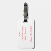 Proberen om het allemaal Bagagelabel te zien (Achterkant verticaal)