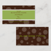 problapkaarten voor mintccacaobelletjes visitekaartje (Voorkant / Achterkant)