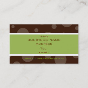 problapkaarten voor mintccacaobelletjes visitekaartje