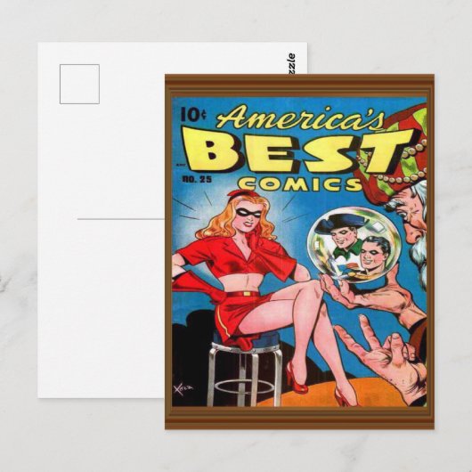 Probleem 25 Beste superheld Comic America Briefkaart (Voorkant / Achterkant)