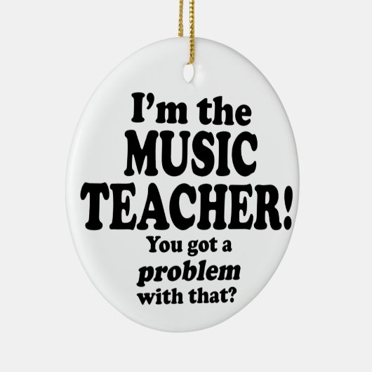 Probleem daarmee - muziekdocent keramisch ornament (Rechts)