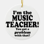Probleem daarmee - muziekdocent keramisch ornament (Voorkant)