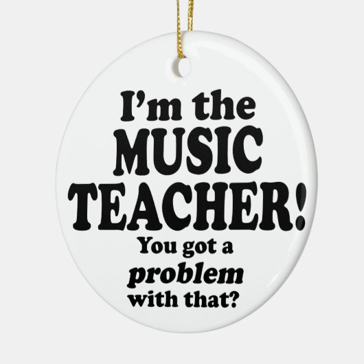 Probleem daarmee - muziekdocent keramisch ornament (Links)