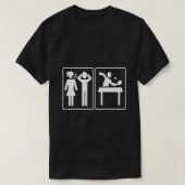 Probleem en oplossing Tennis Funny T T-shirt (Design voorkant)