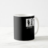 Probleem gescheiden opgelost Funny Divorce Deer Hu Koffiemok (Voorkant rechts)