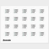 Probleem Gescheiden Opgelost Grappige Checklist St Ronde Sticker (Vel)
