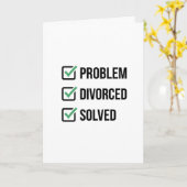 Probleem Gescheiden Opgelost Grappige Checklistkaa Kaart (Gele Bloem)
