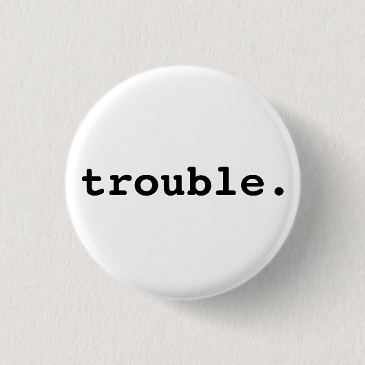 probleem. Knop Ronde Button 3,2 Cm (Voorkant)