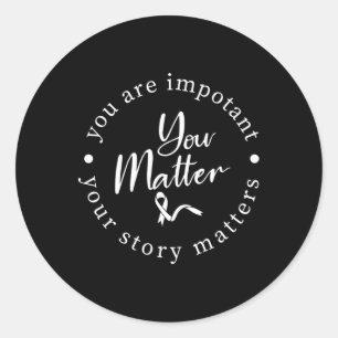 Probleem Mental Health Awareness Warrior Counselor Ronde Sticker