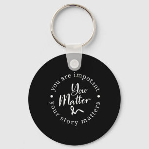 Probleem Mental Health Awareness Warrior Counselor Sleutelhanger