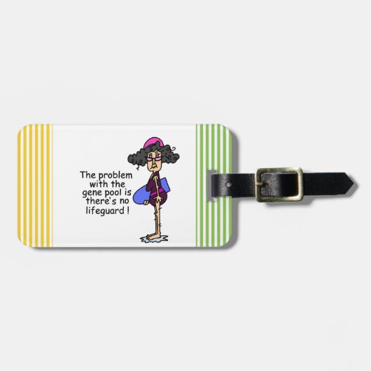 Probleem met de genenpool bagagelabel (Voorkant horizontaal)