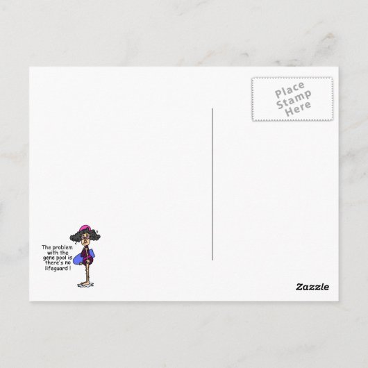 Probleem met de genenpool briefkaart (Achterkant)