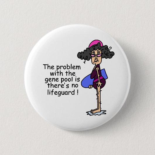 Probleem met de genenpool ronde button 5,7 cm (Voorkant)