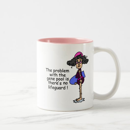 Probleem met de genenpool tweekleurige koffiemok (Rechts)